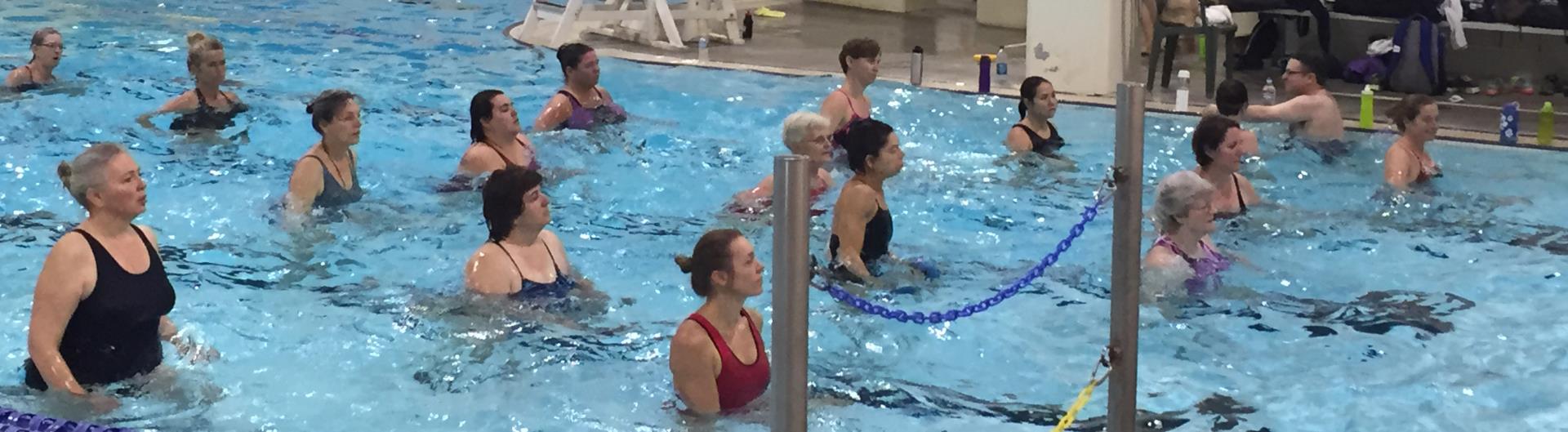 Aquatic fitness class